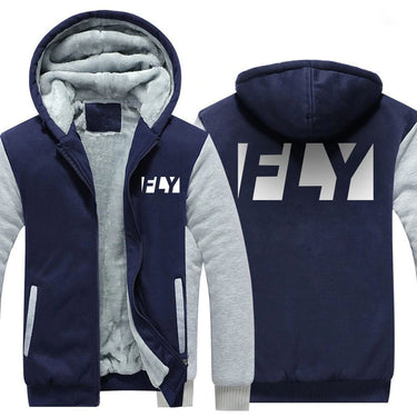 FLY DESIGNED ZIPPER SWEATER THE AV8R
